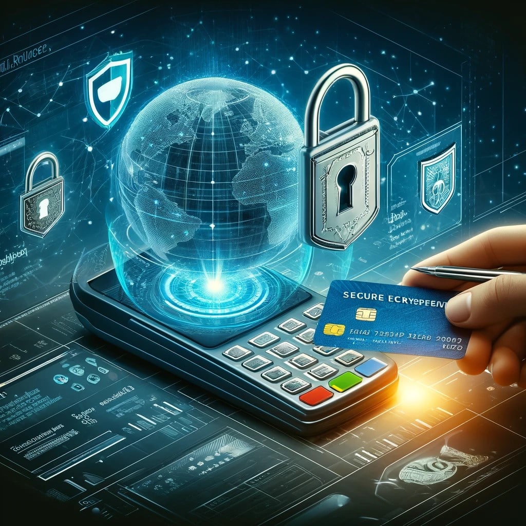 An illustration of a secure payment gateway in action