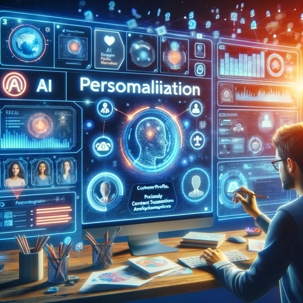 Visualizing AI personalization in digital marketing