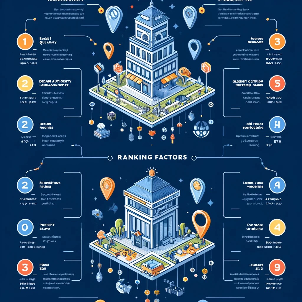 A detailed infographic highlighting the differences in ranking factors between Local SEO and Traditional SEO.