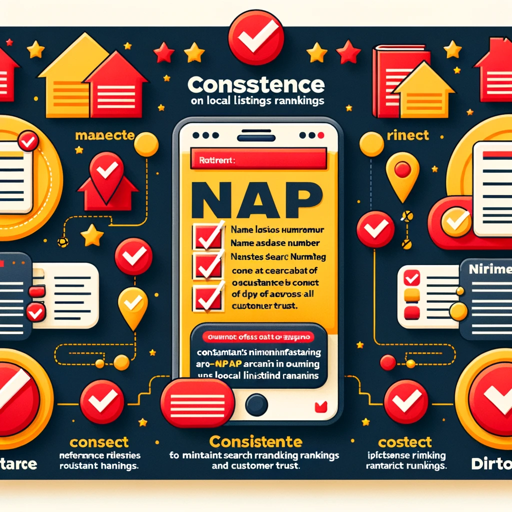 Infographic showcasing the importance of maintaining consistency in NAP