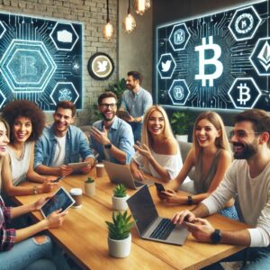 A diverse group of blockchain and cryptocurrency influencers