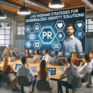 A live webinar session about PR strategies for decentralized identity solutions