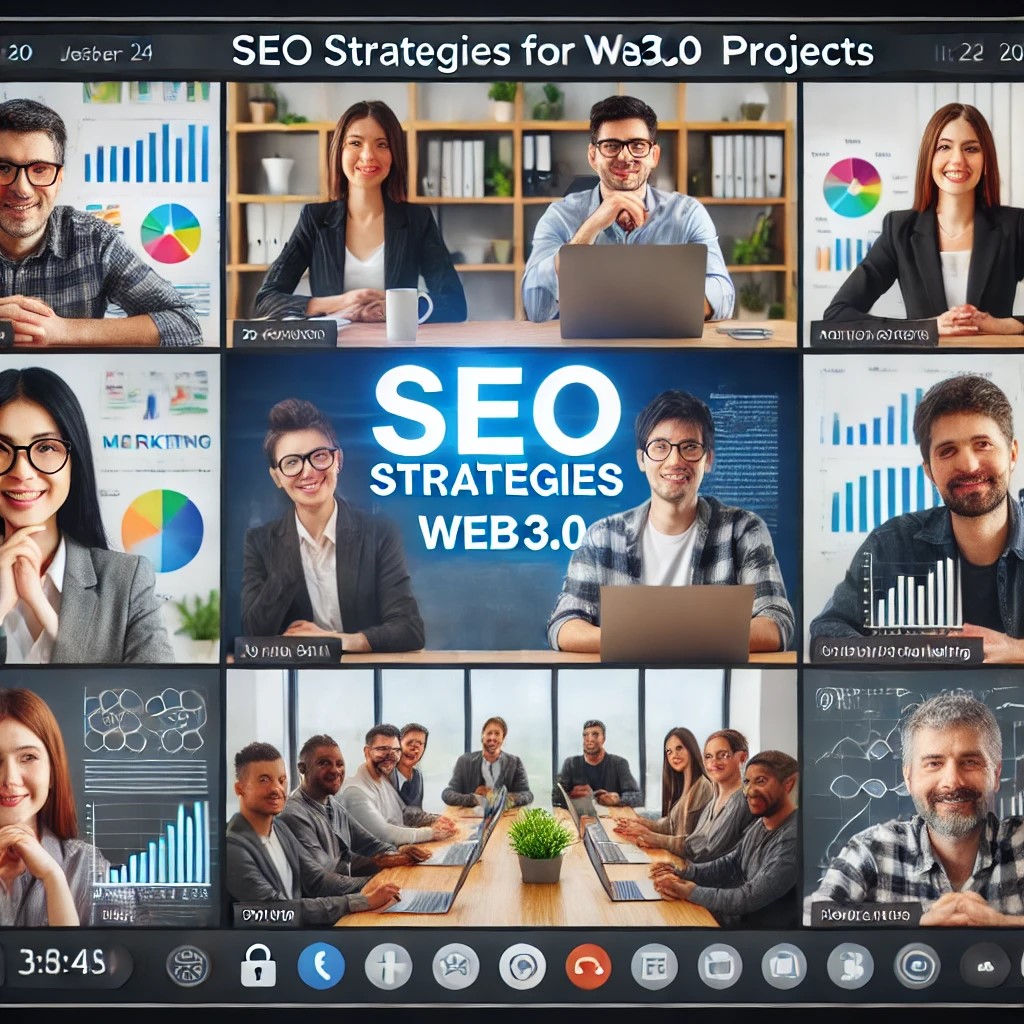 A live webinar session about SEO strategies for Web3.0 projects