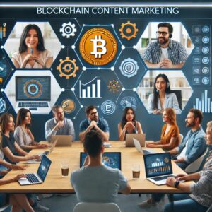 A live webinar session about blockchain content marketing