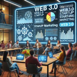 A live webinar session featuring Web3.0 startup experts discussing marketing strategies