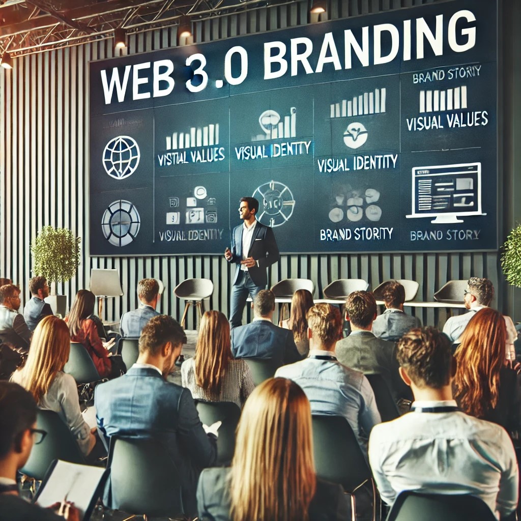 An image of a tech conference focused on Web3.0 branding strategies.