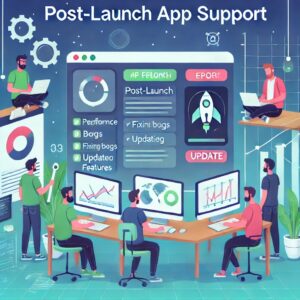 A visual representation of post-launch app support