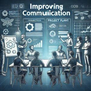 An image representing a development team improving communication