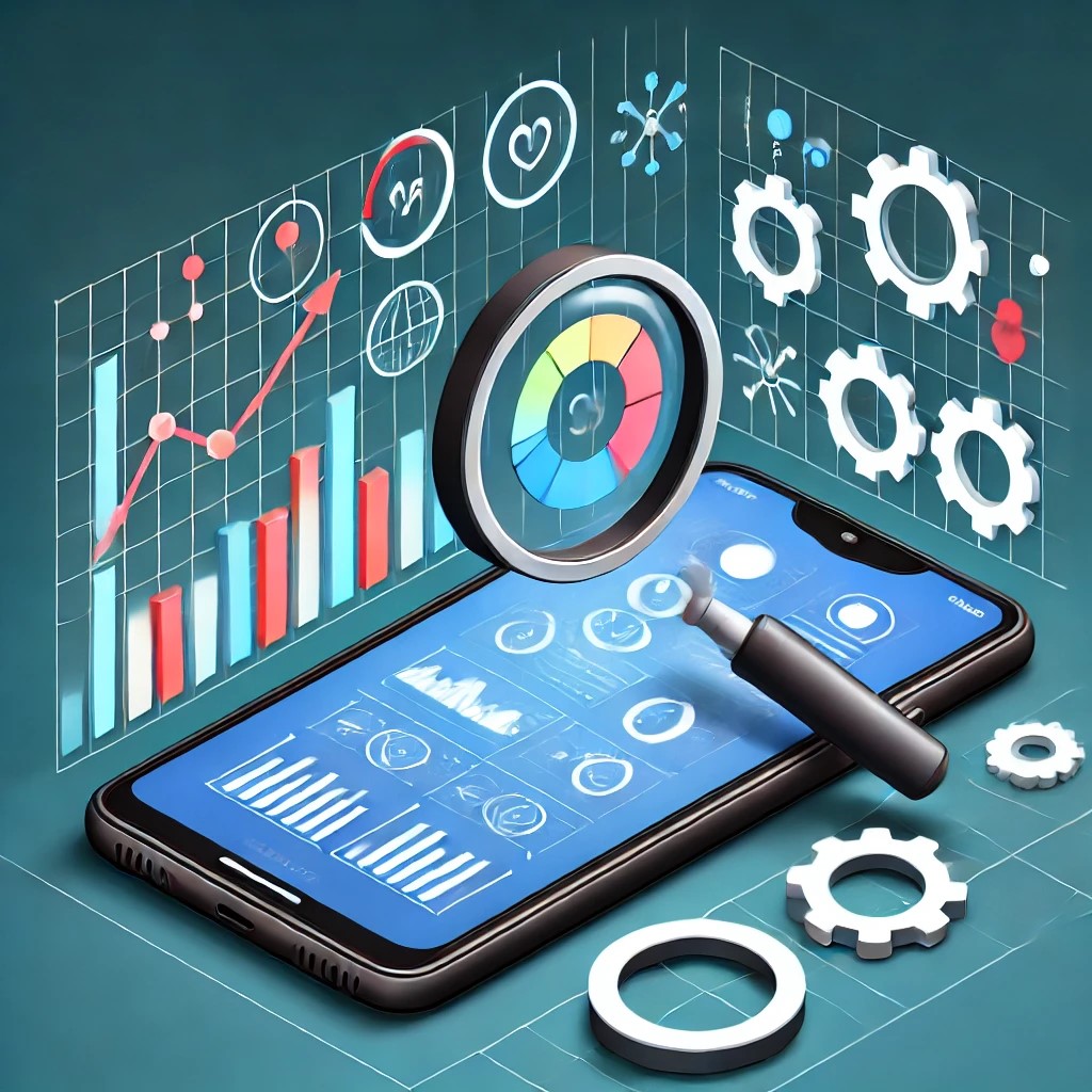 An image representing mobile app performance testing and monitoring