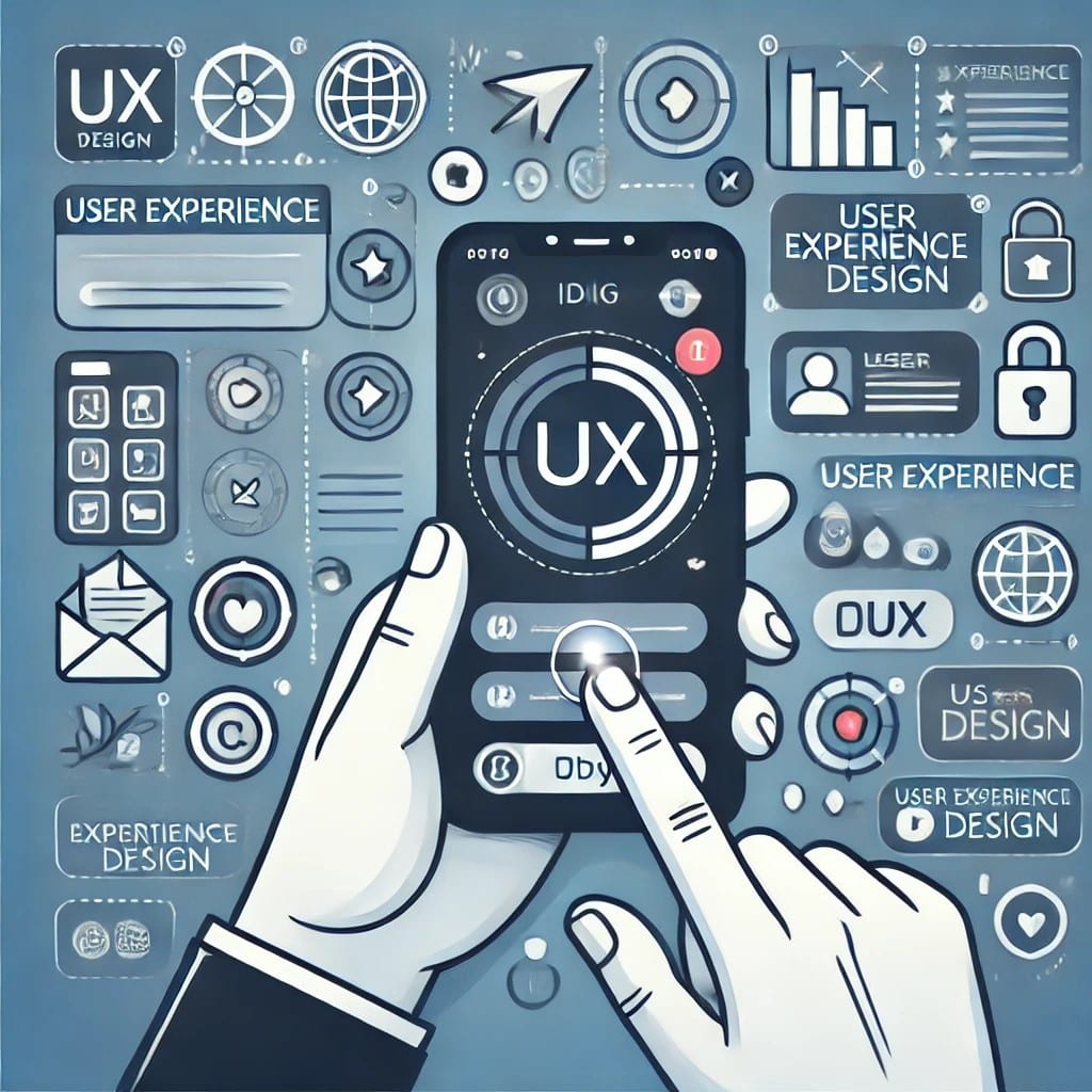 An image representing user experience (UX) design in mobile app development.