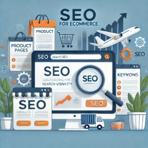 An image representing SEO for ecommerce, featuring product pages - The SEO Factor: Why Ecommerce Brands Struggle to Gain Organic Visibility