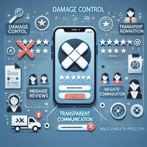 An image representing damage control for a faulty app