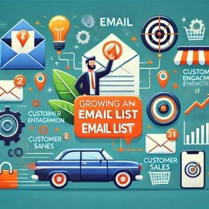 An image representing the benefits of growing an email list in ecommerce, featuring email notifications