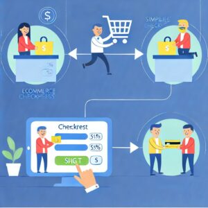 An image showing a seamless ecommerce checkout process